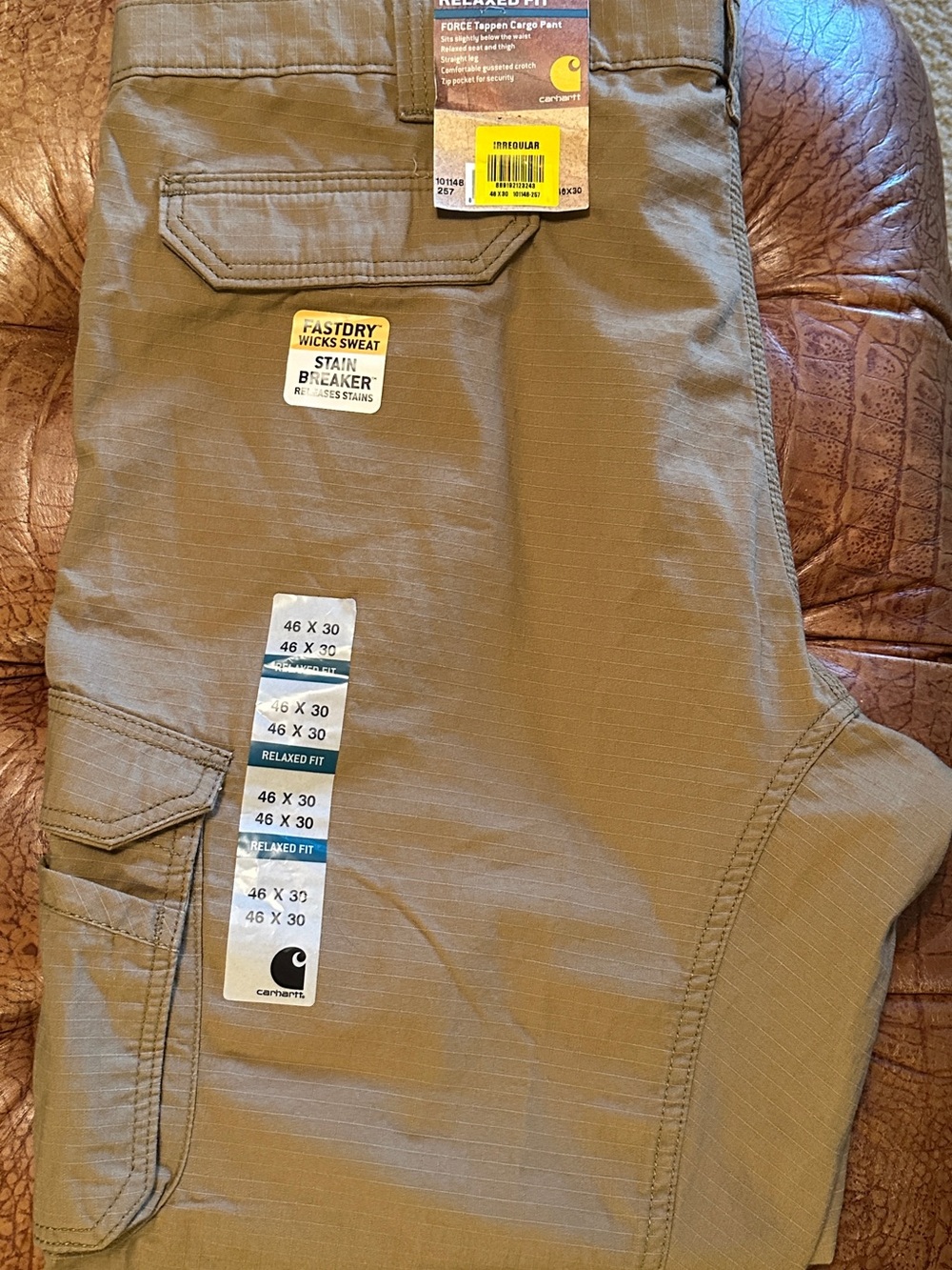 Carhartt Tan Relaxed Fit Cargo Pants